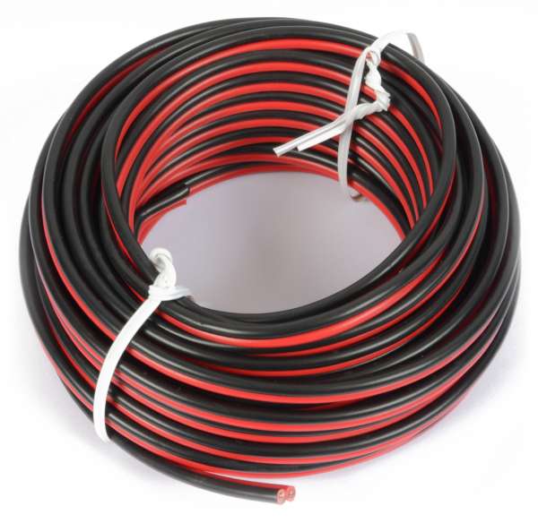 PD Connex Lautsprecherkabel Litze Rot/Schwarz 10m 2x0.75mm²