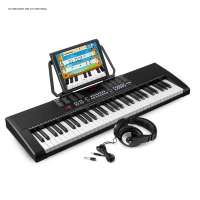 MAX KB4SET 61-Tasten-Keyboard mit Trainingsfunktion und Kopfhörer