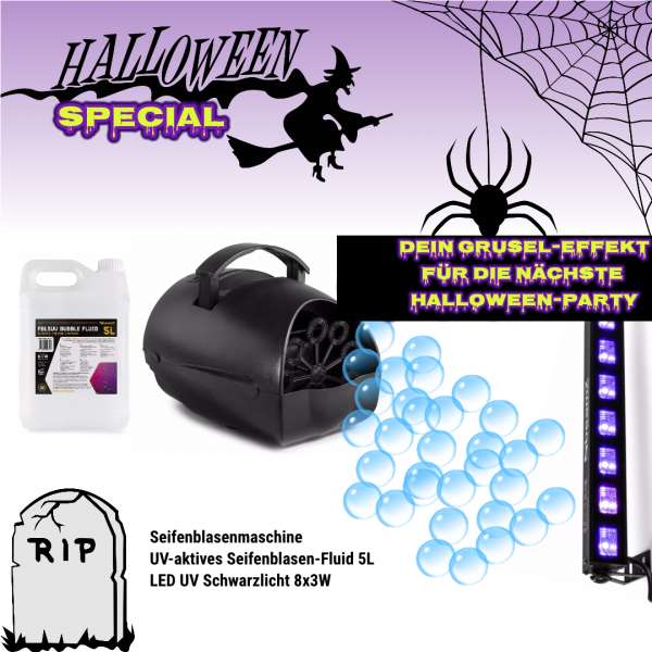 Halloween Special UV Seifenblasen