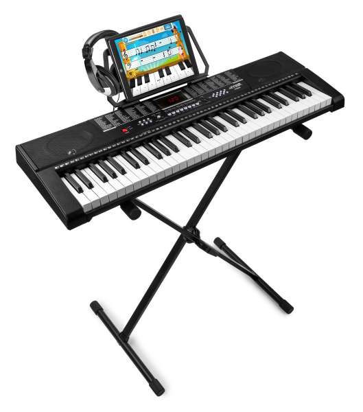 MAX KB1SET2 61-Tasten-Keyboard mit Ständer und Kopfhörer