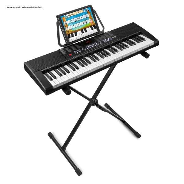 MAX KB4SET 61-Tasten-Keyboard mit Trainingsfunktion und Ständer