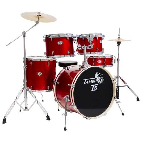 Tamburo T5S22BRDSK Schlagzeug Komplettset Bright Red Sparkle